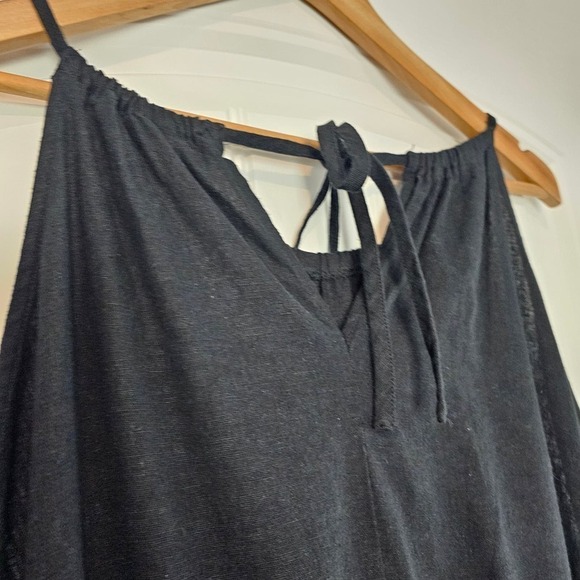 Ava and Viv Dress Womens Size 4X Black Linen Maxi Sleeveless Halter Boho Casual - Picture 8 of 11